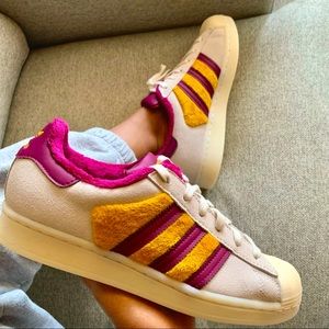 Adidas SUPERSTAR 'WHITE POWER BERRY GOLD'